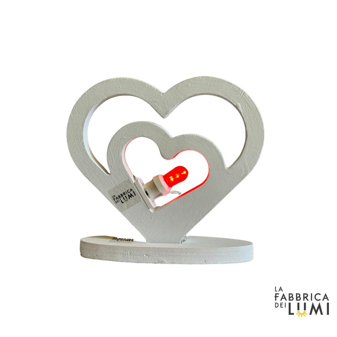 INTRECCIO DI CUORI - LAMPADA DA TAVOLO