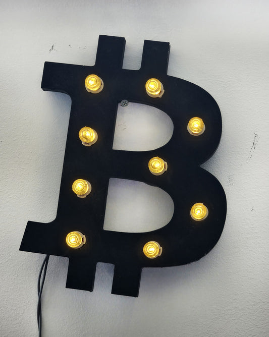 BITCOIN - ARREDO LUMINOSO A PARETE